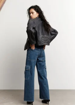 Cheap Afslappede Cargo Jeans Kvinder Denim