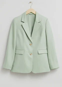 Flash Sale Afslappet Linned Blazer Kvinder Blazere