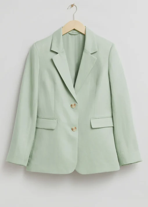 Flash Sale Afslappet Linned Blazer Kvinder Blazere