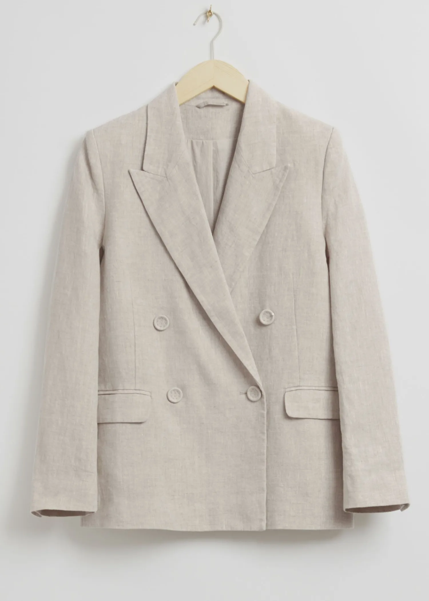 Fashion Afslappet Pasform Dobbeltradet Skraeddersyet Blazer Kvinder Sæt Og Dragter