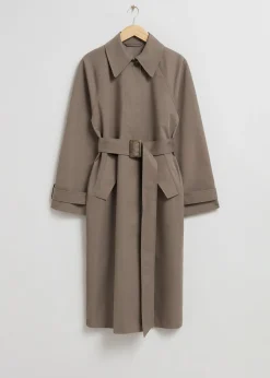Online Afslappet Trenchcoat Kvinder Frakker & Jakker