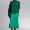 Store A-Line Midi Nederdel Kvinder Nederdele