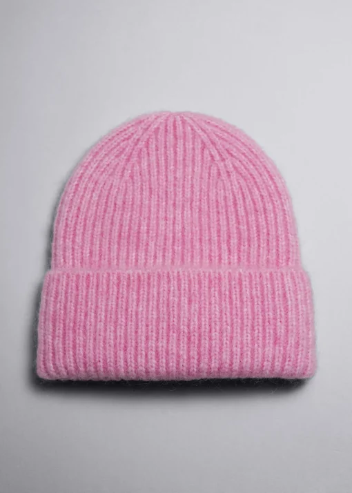 Hot Beanie Af Uldblanding Kvinder Matchende Sæt