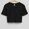 Fashion Beskaret T-Shirt Kvinder Toppe