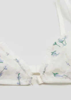 Fashion Blomsterbroderet Blod Bh Kvinder Bh'Er
