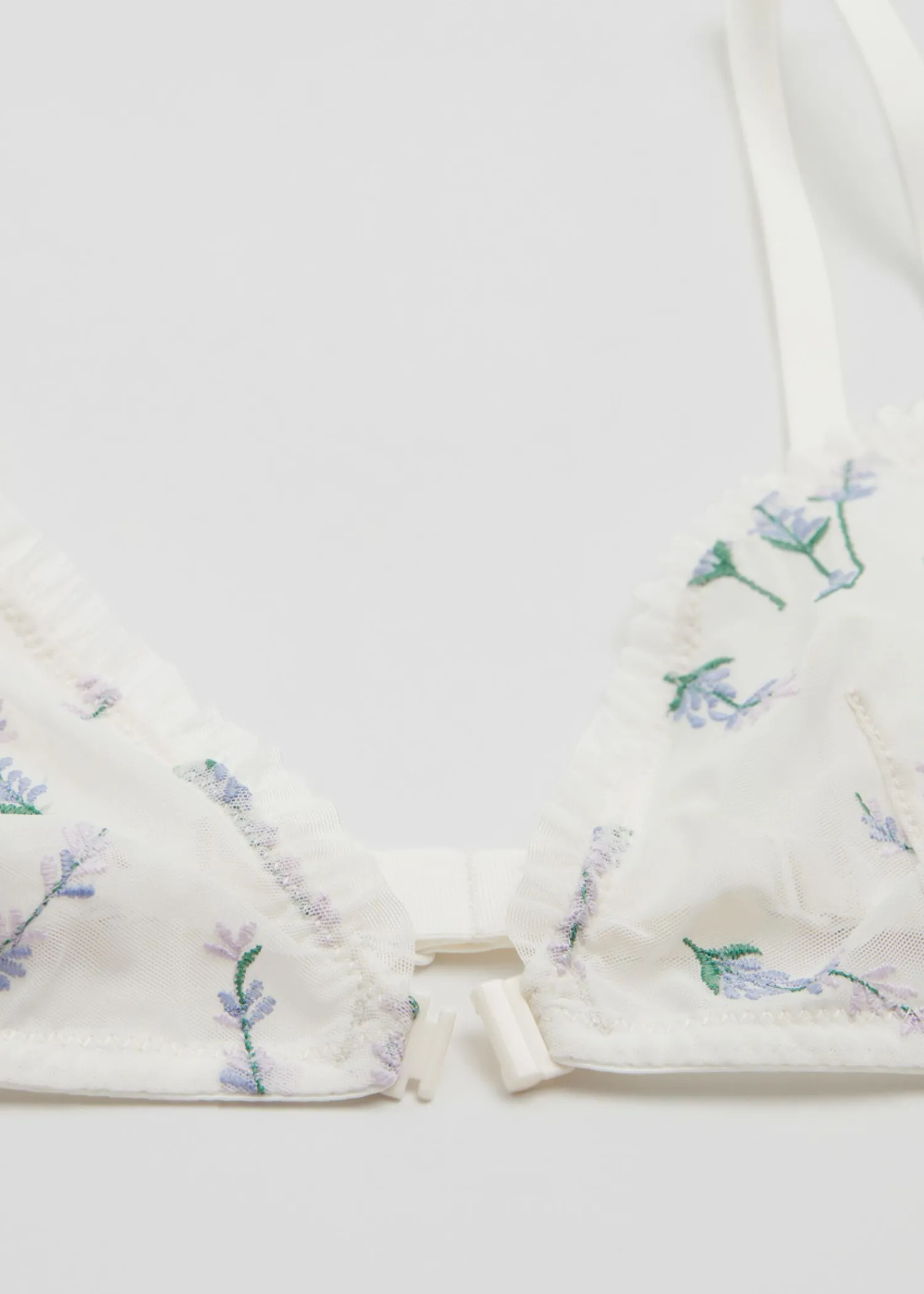 Fashion Blomsterbroderet Blod Bh Kvinder Bh'Er