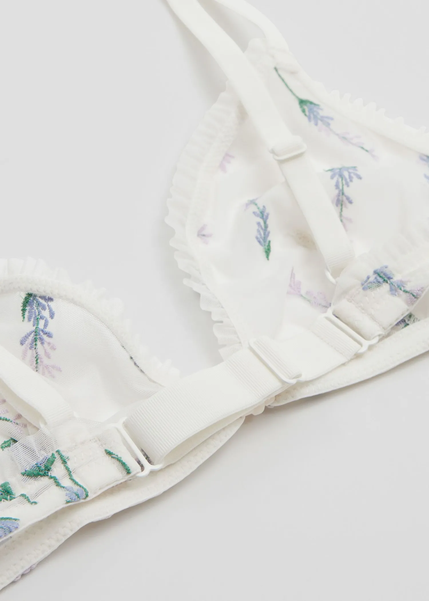 Fashion Blomsterbroderet Blod Bh Kvinder Bh'Er