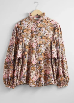 New Bluse Med Flaesekrave Kvinder Bluser Og Skjorter