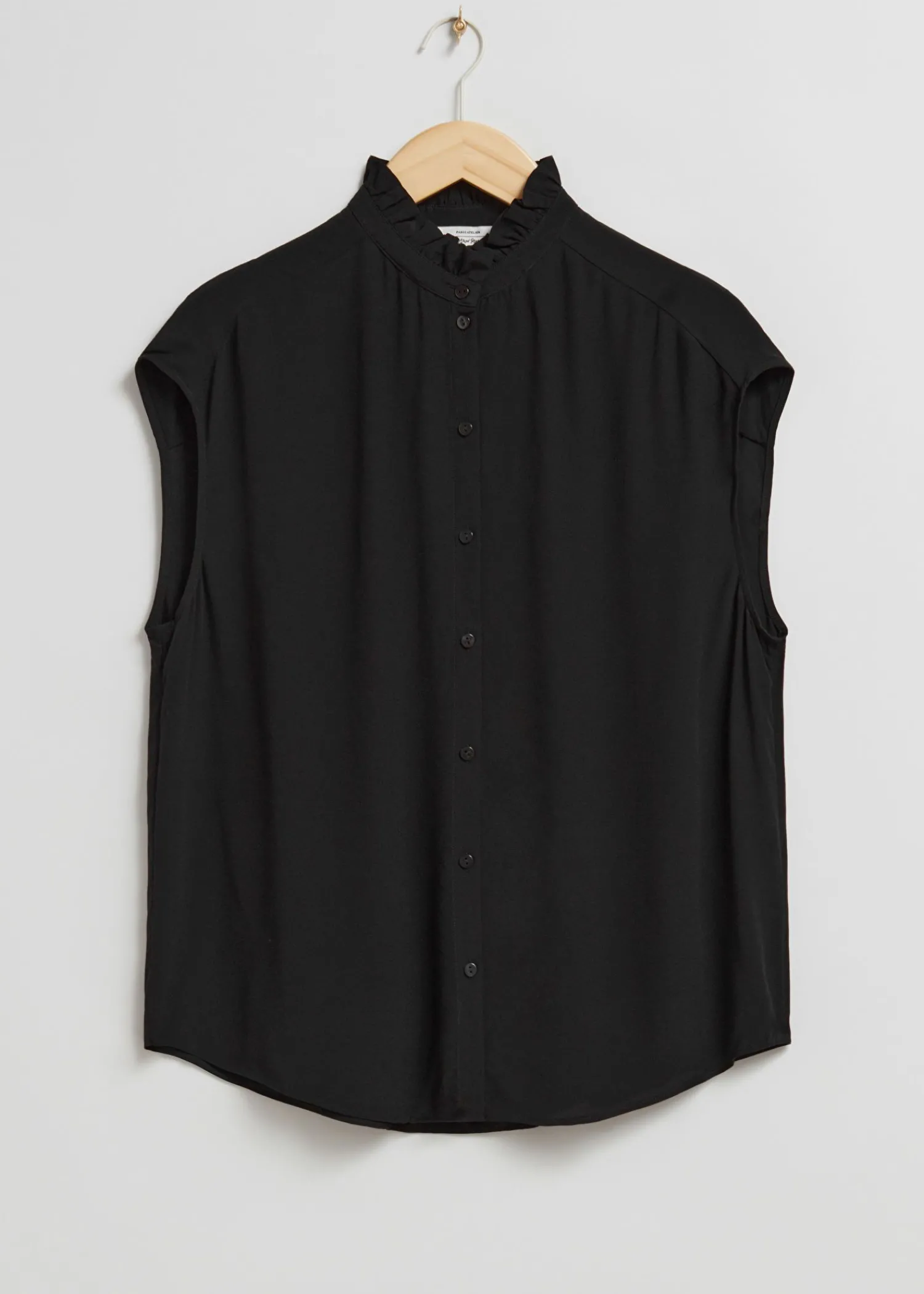 Store Bluse Med Flaeserkrave Kvinder Bluser Og Skjorter