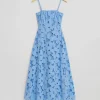 Shop Boned Broderie Anglaise Maxikjole Kvinder Kjoler