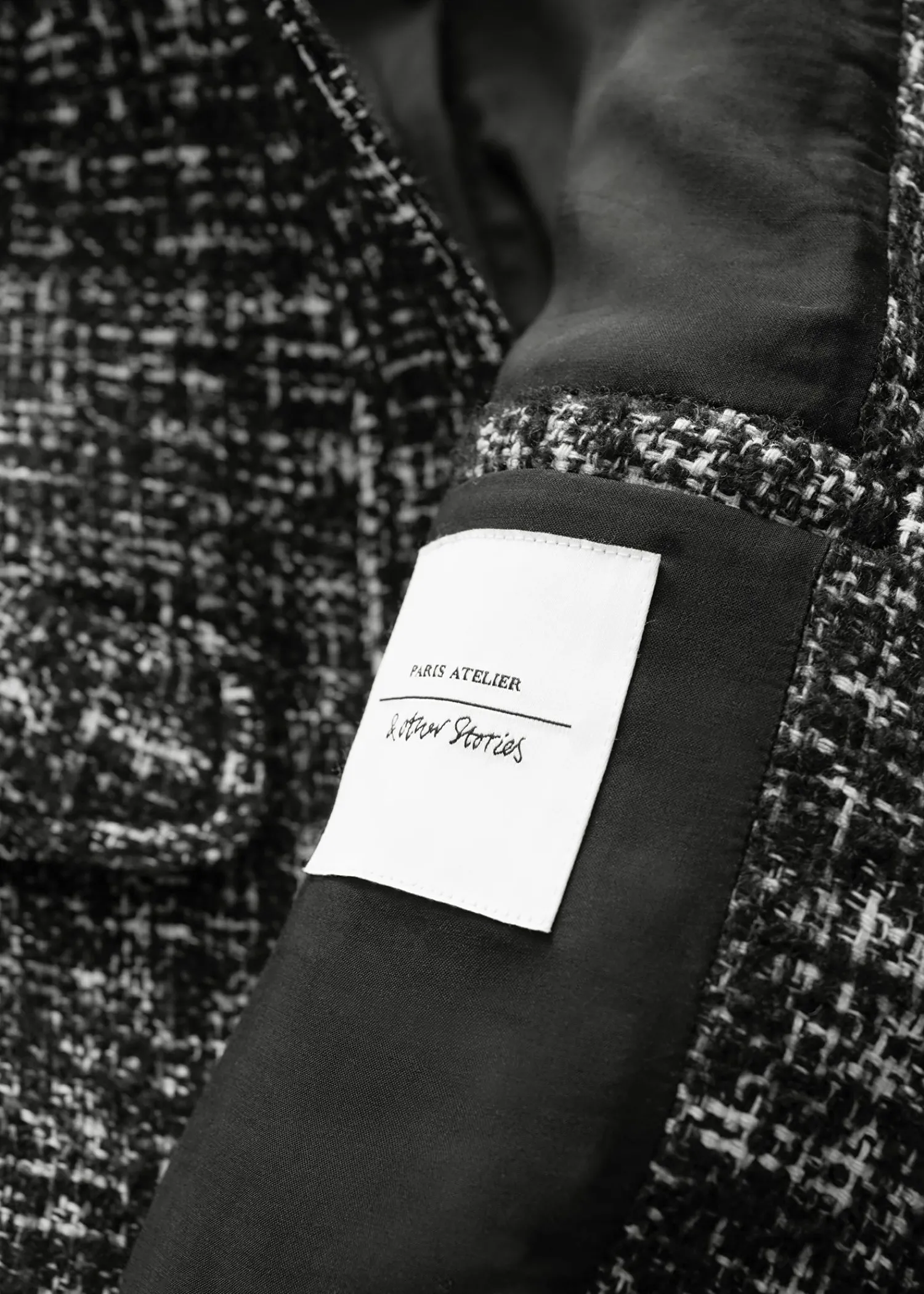 New Boxy Tweed Jakke Kvinder Sæt Og Dragter