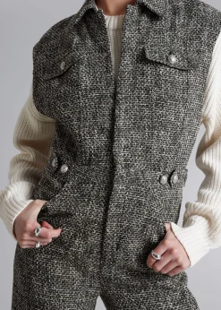 Best Bred Aermelos Tweed Jumpsuit Kvinder Bukser