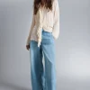Shop Brede Jeans Med Lav Talje Kvinder Denim