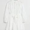 Flash Sale Broderet Bomuldskjole Kvinder Kjoler