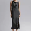 Clearance Cowl-Neck Kjole Kvinder Kjoler
