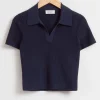 Clearance Cropped Aben Krave Strik Top Kvinder Toppe