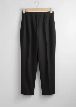 Clearance Cropped Tilspidsede Bukser Kvinder Bukser