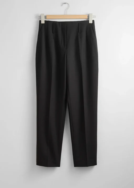 Clearance Cropped Tilspidsede Bukser Kvinder Bukser
