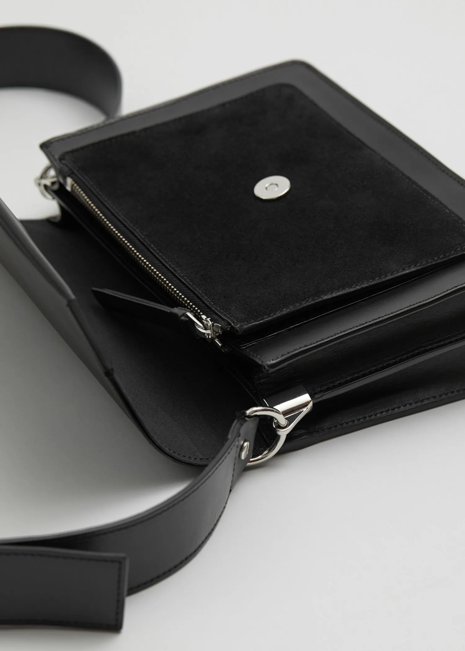Store Crossbody Taske I Laeder Kvinder Tasker