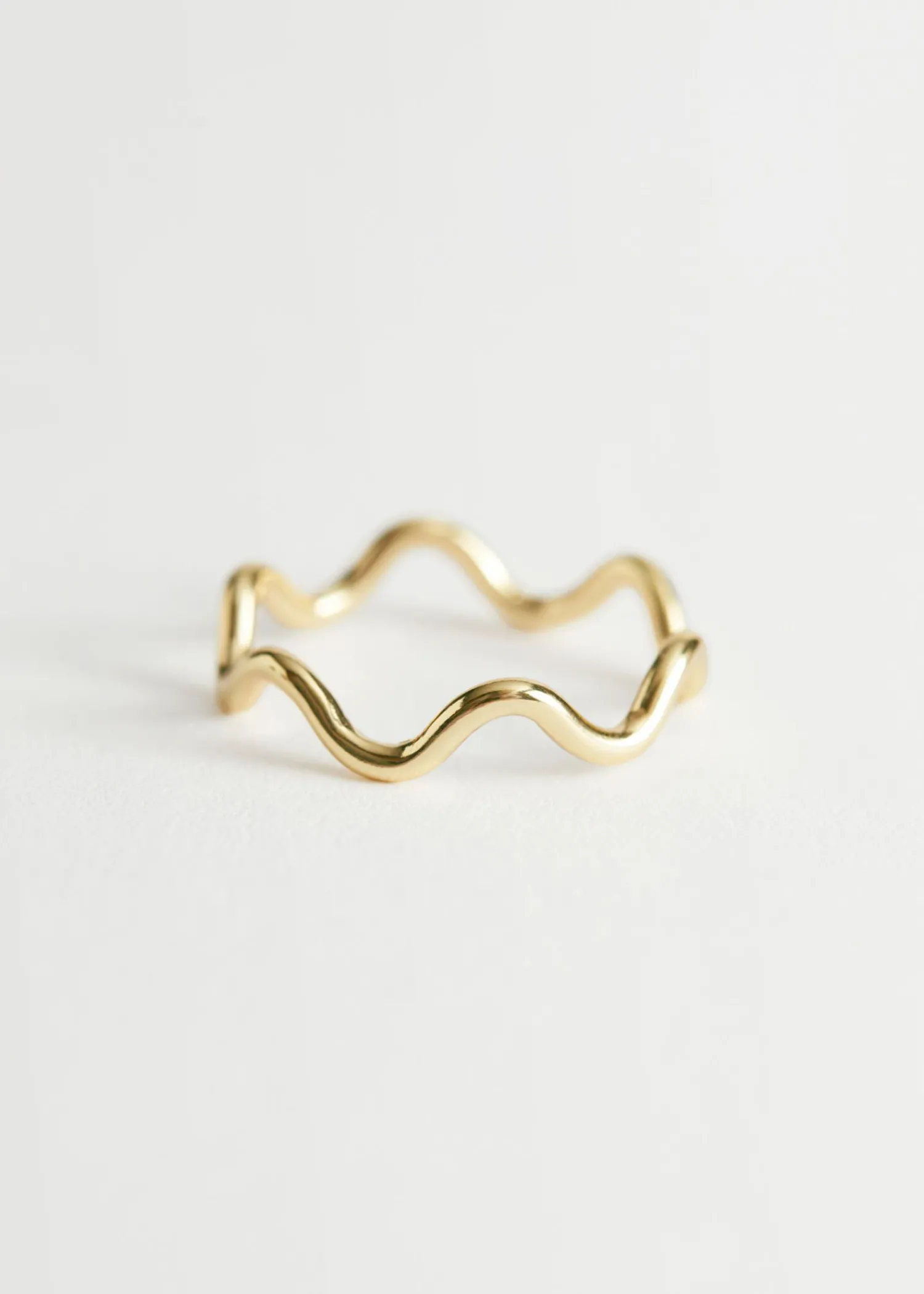 Clearance Delikat Wave Ring Kvinder Ringe
