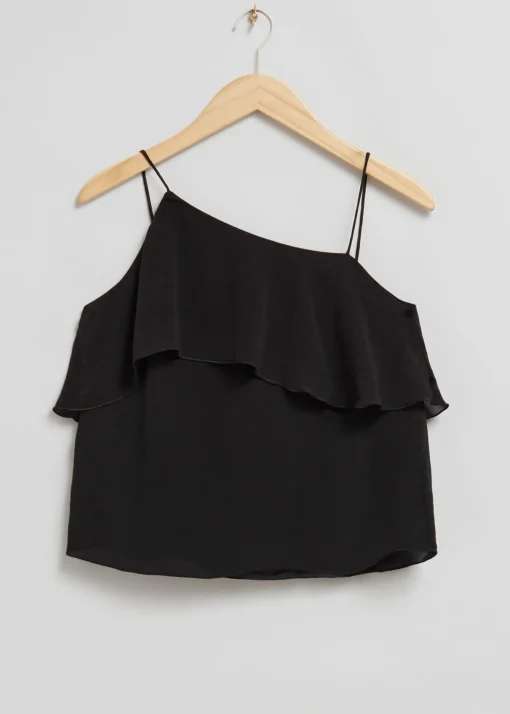 Flash Sale Diagonal Flaeseoverdel Kvinder Toppe