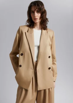 Shop Dobbeltradet Blazer Kvinder Blazere