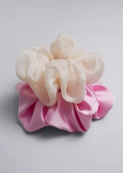Shop Duo Extra-Large Satin Finish Scrunchie Sæt Kvinder Hårtilbehør