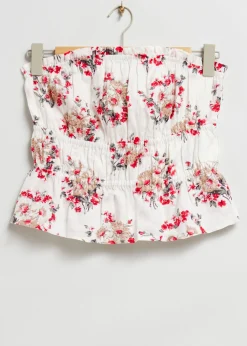 Shop Elastisk Broderet Bustier Top Kvinder Toppe