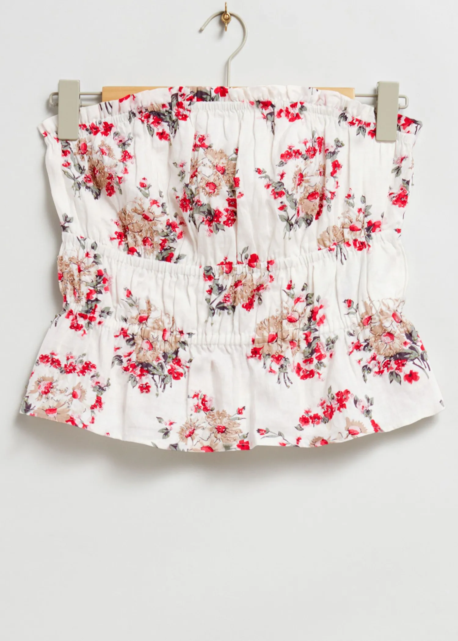 Shop Elastisk Broderet Bustier Top Kvinder Toppe