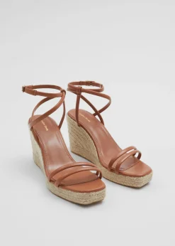 Discount Espadrillesandaler I Laeder Kvinder Sandaler Med Hael