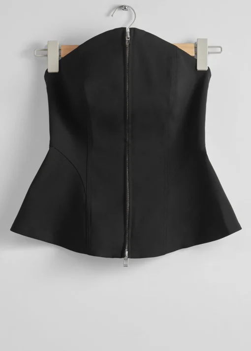 Outlet Flared Bustier Top Kvinder Toppe