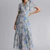 Shop Flutter Sleeve Wrap Midi-Kjole Kvinder Kjoler