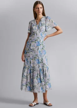 Shop Flutter Sleeve Wrap Midi-Kjole Kvinder Kjoler