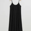 Hot Gathered Detail Strappy Dress Kvinder Kjoler