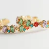 Best Glas Stone Mini Hoop Oreringe Kvinder Oreringe