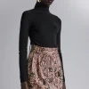 Cheap Glitter Jacquard Mini-Nederdel Kvinder Nederdele