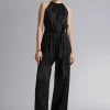 Flash Sale Halterneck Jumpsuit Med Baelte Kvinder Jumpsuits