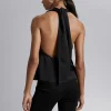 Store Halterneck Top Kvinder Toppe