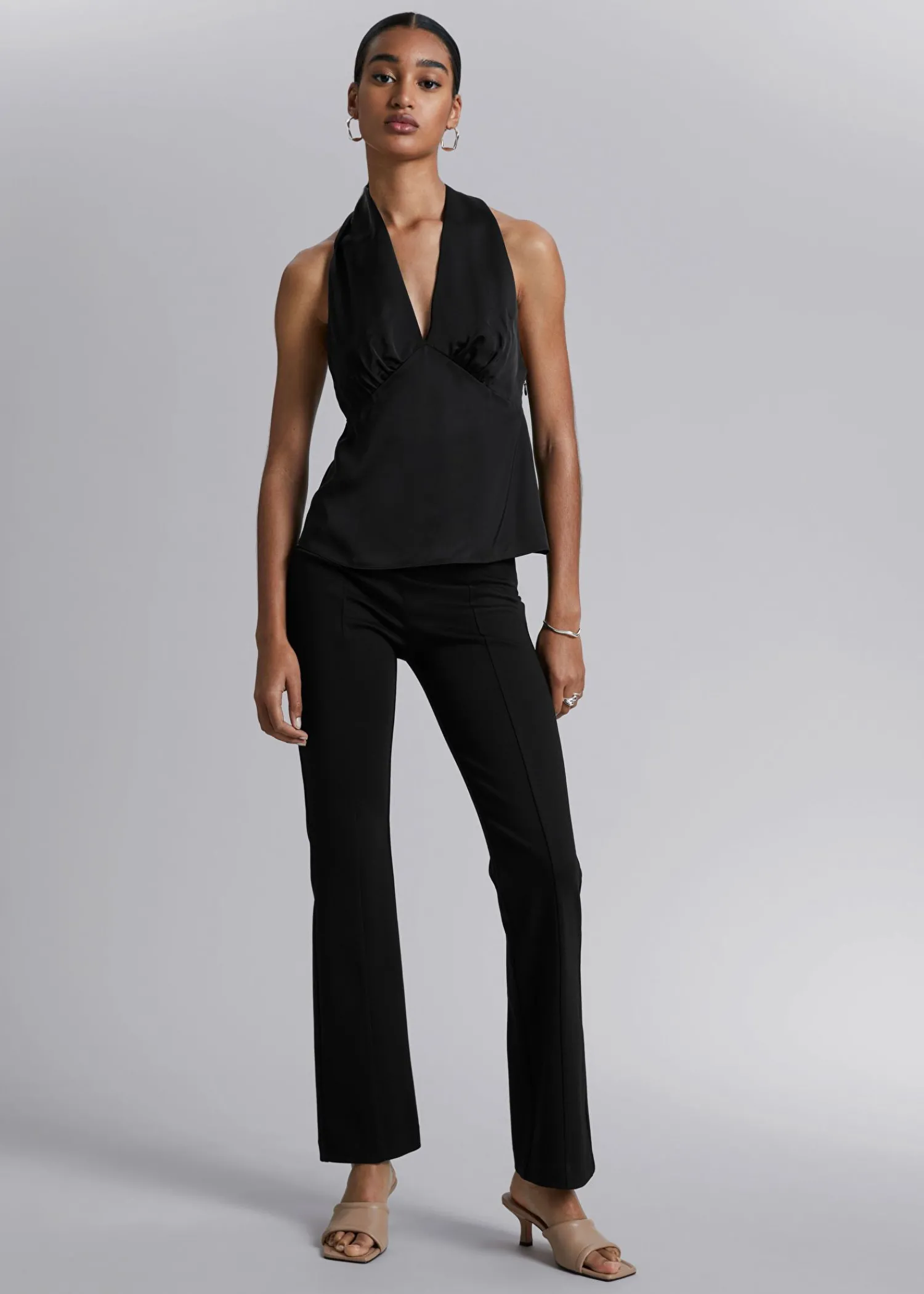 Store Halterneck Top Kvinder Toppe