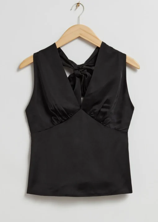 Store Halterneck Top Kvinder Toppe