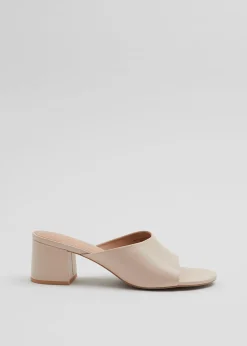 Cheap Klassiske Laedermuler Kvinder Sandaler Med Hael