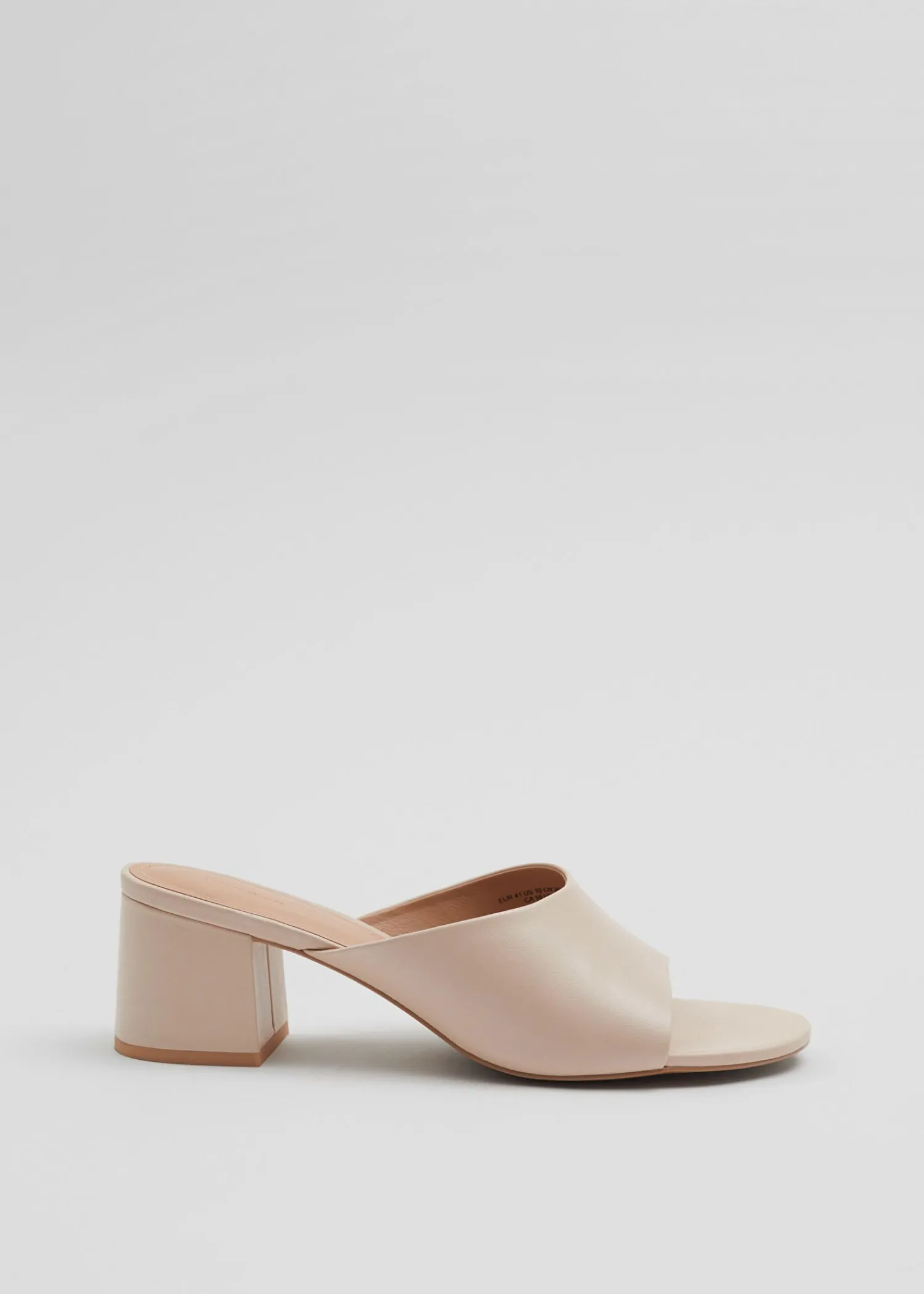 Cheap Klassiske Laedermuler Kvinder Sandaler Med Hael