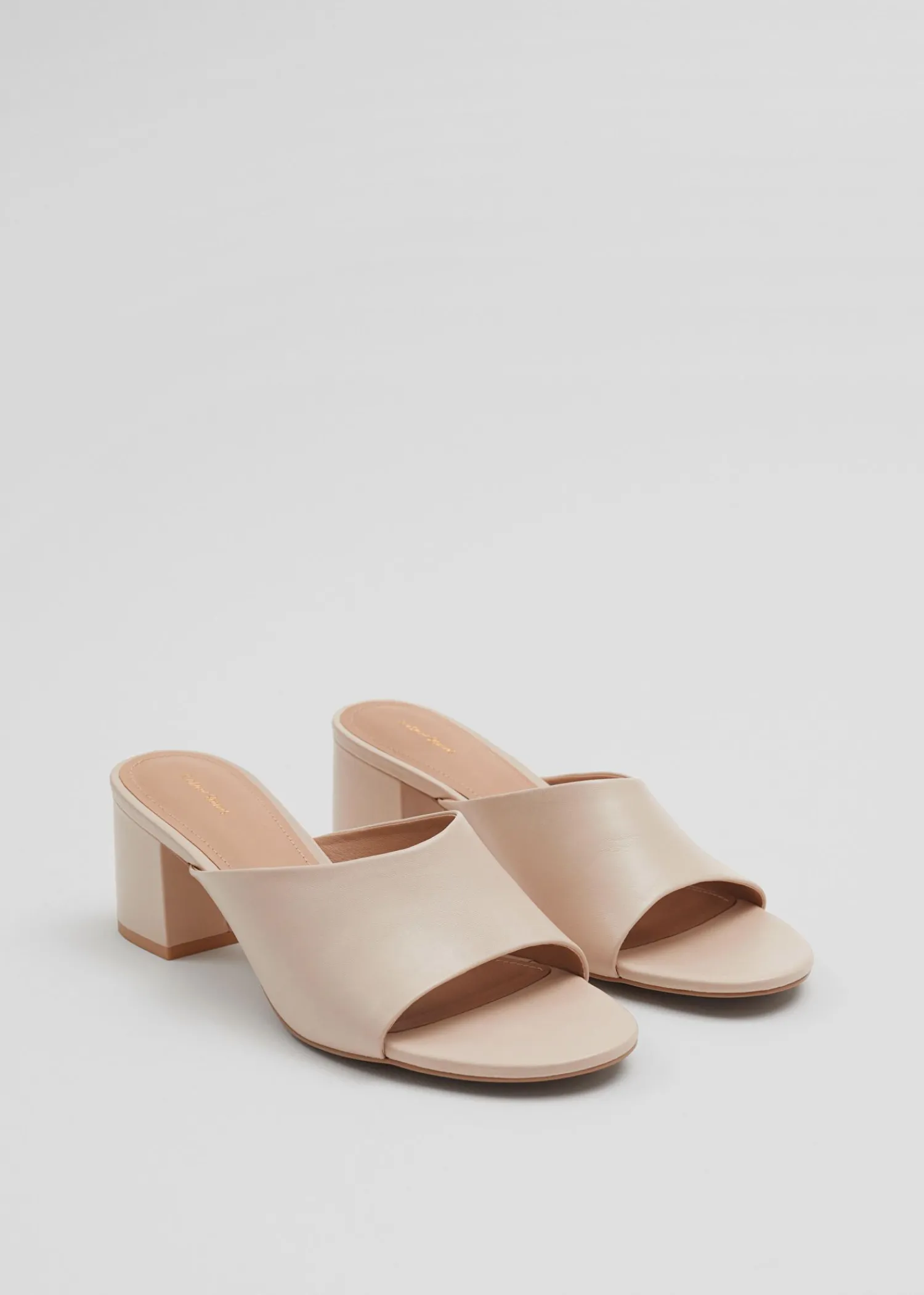 Cheap Klassiske Laedermuler Kvinder Sandaler Med Hael