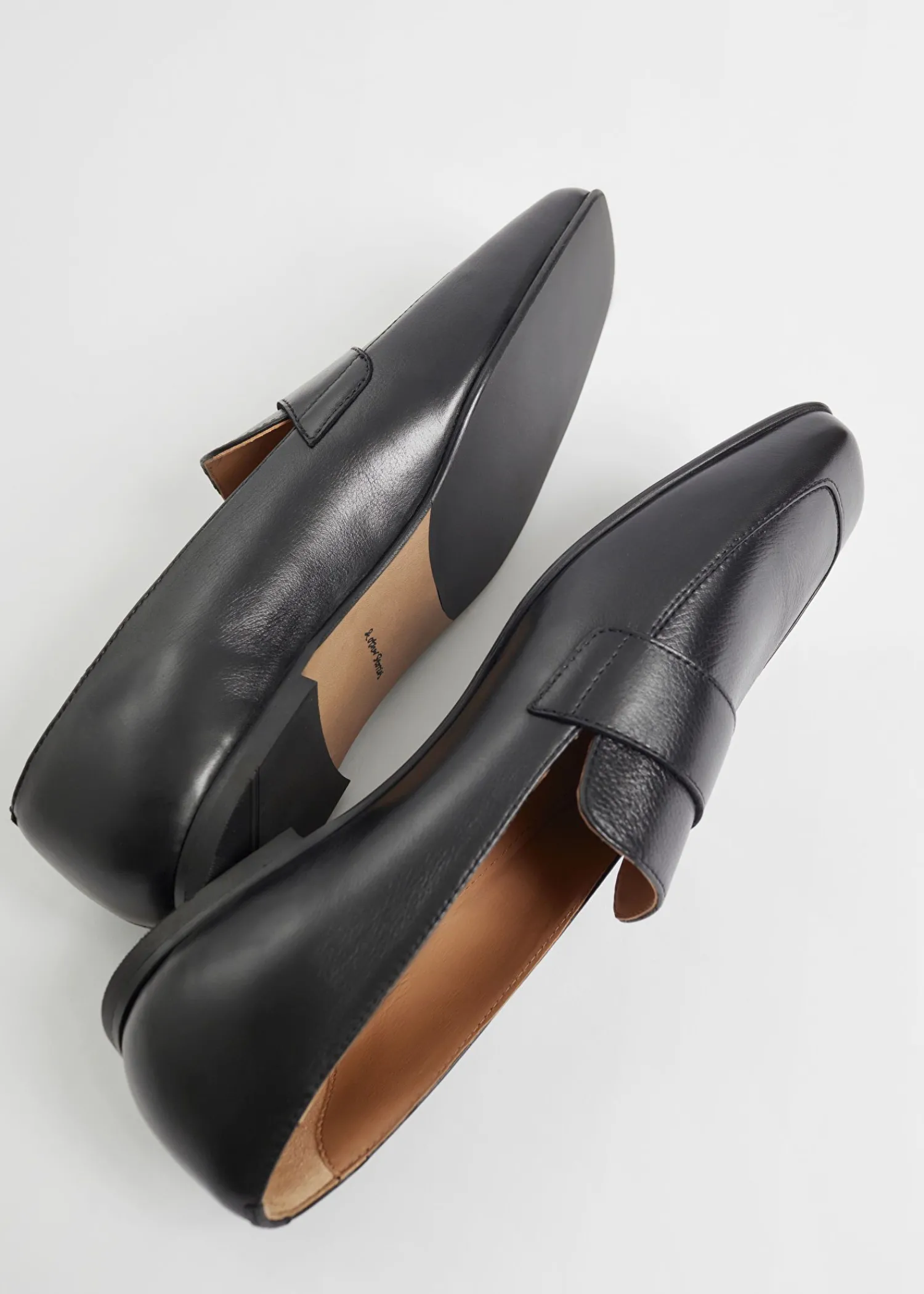 Online Klassiske Slim Laeder Loafers Kvinder Loafers