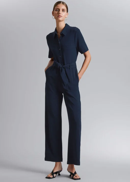 New Kortaermet Jumpsuit Med Baelte Kvinder Jumpsuits