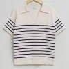 Store Kortaermet Sweater Med Aben Krave Kvinder Toppe