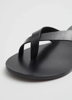 Cheap Laedersandaler Kvinder Flade Sandaler