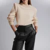 Cheap Merino Jumper Med Forlaenget Skulder Kvinder Strik