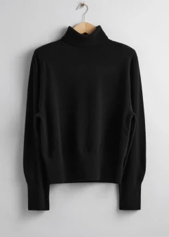 Clearance Merino Rullekrave Striktroje Kvinder Strik