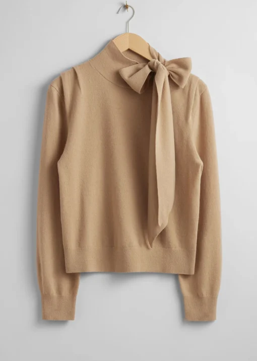 Store Merino Troje Med Bindeband Kvinder Strik